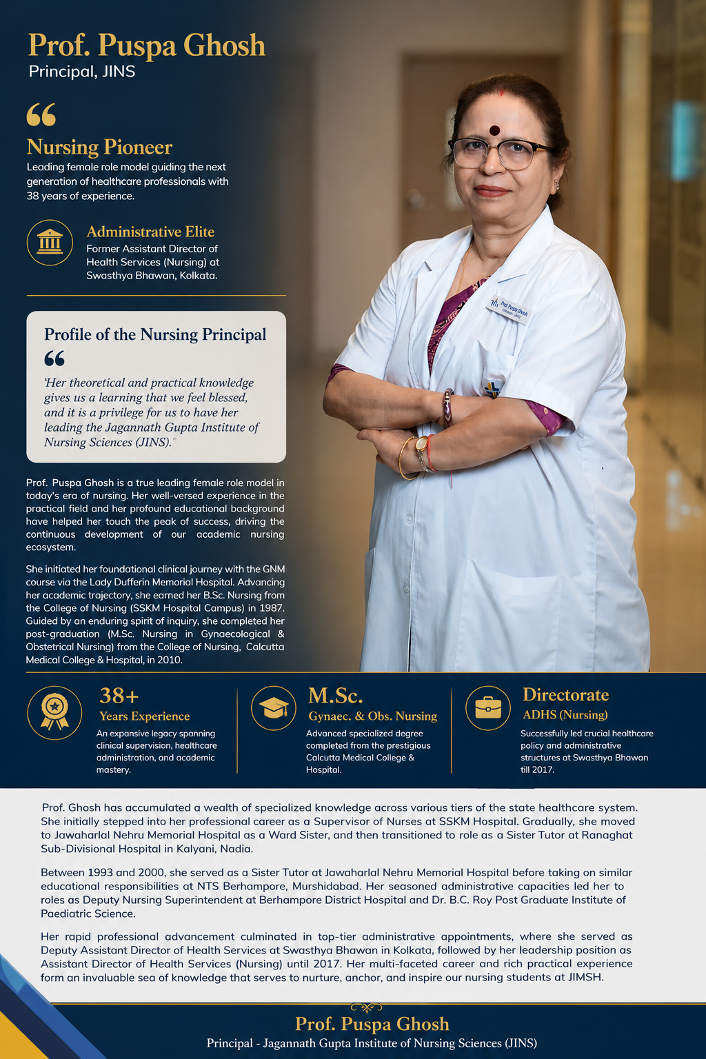 Prof. Puspa Ghosh - Principal Nursing